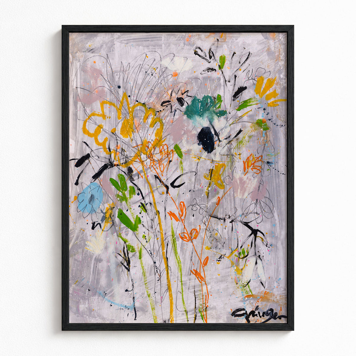 Flowers On A Cloudy Day