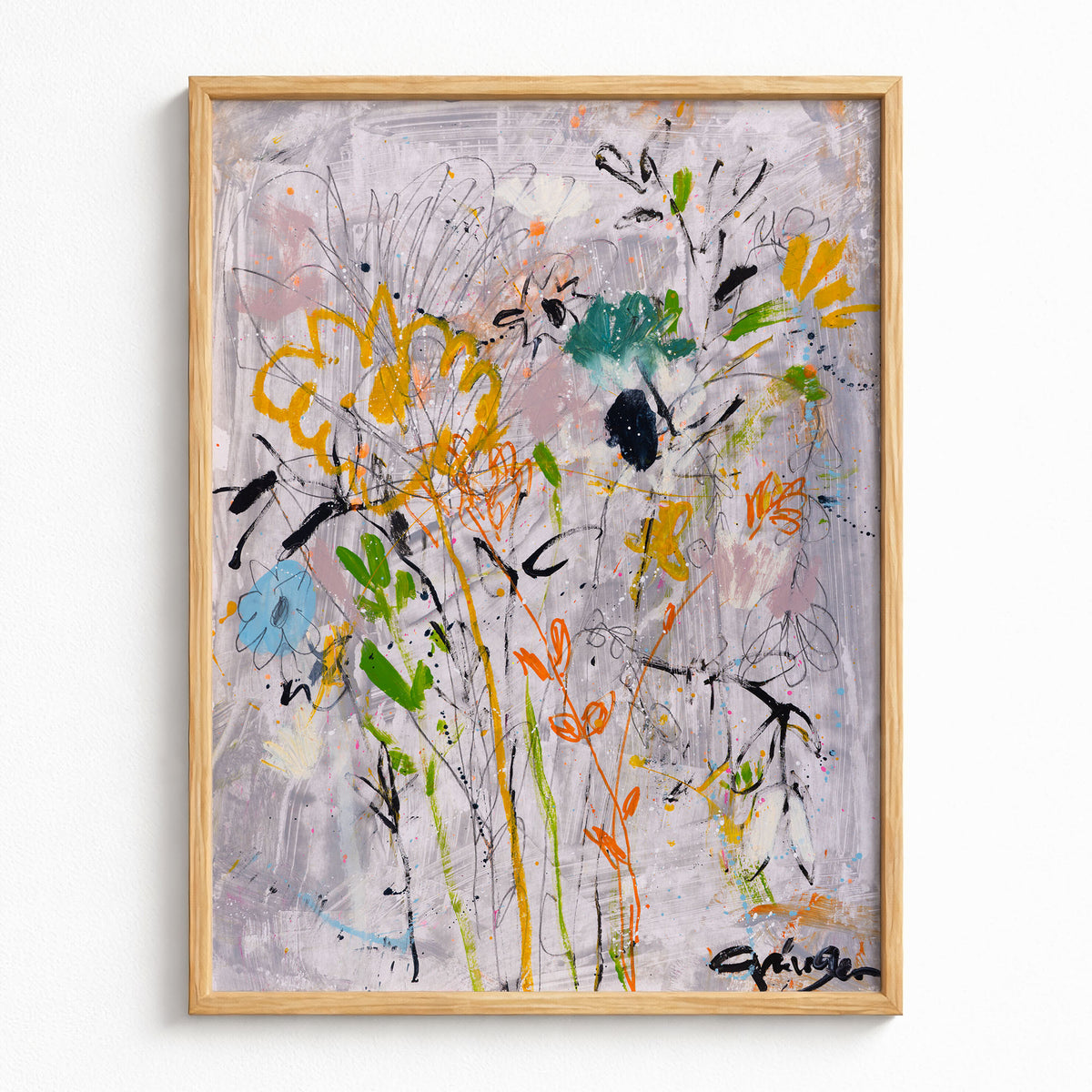 Flowers On A Cloudy Day