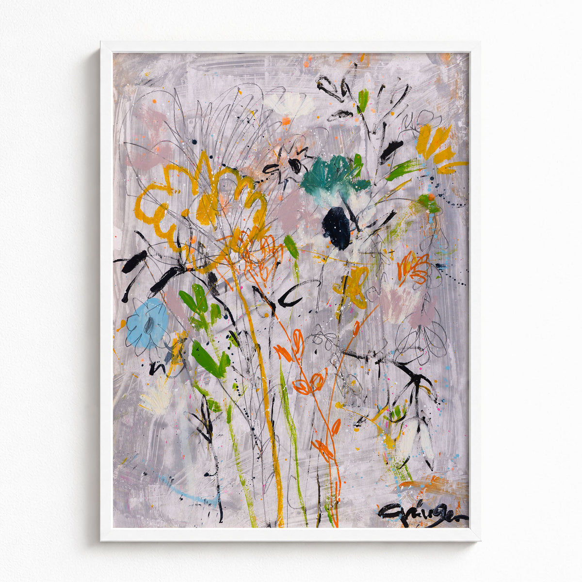 Flowers On A Cloudy Day