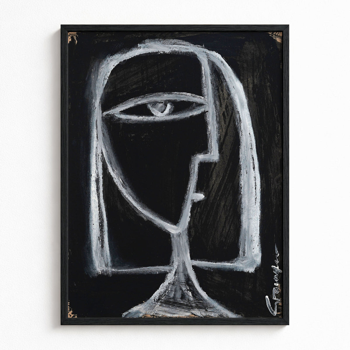 White Face On Black