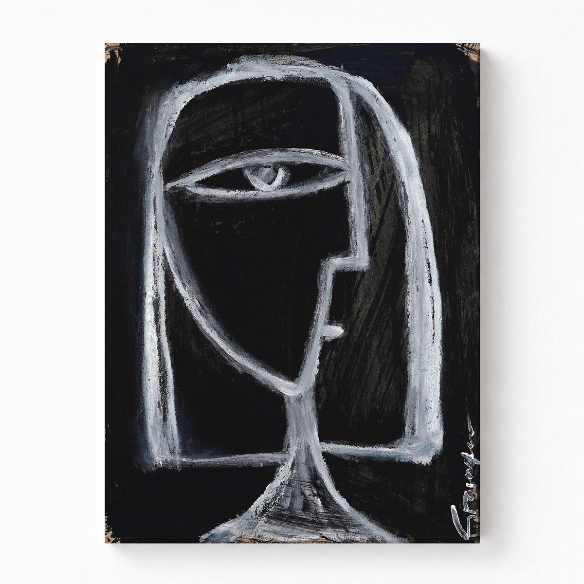 White Face On Black