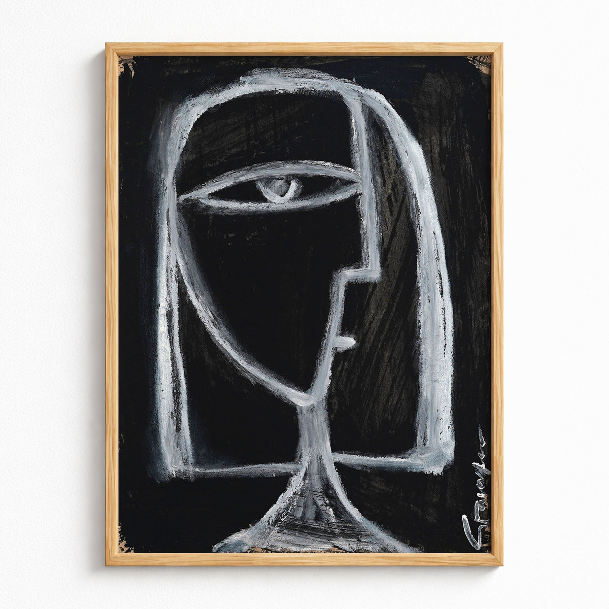 White Face On Black