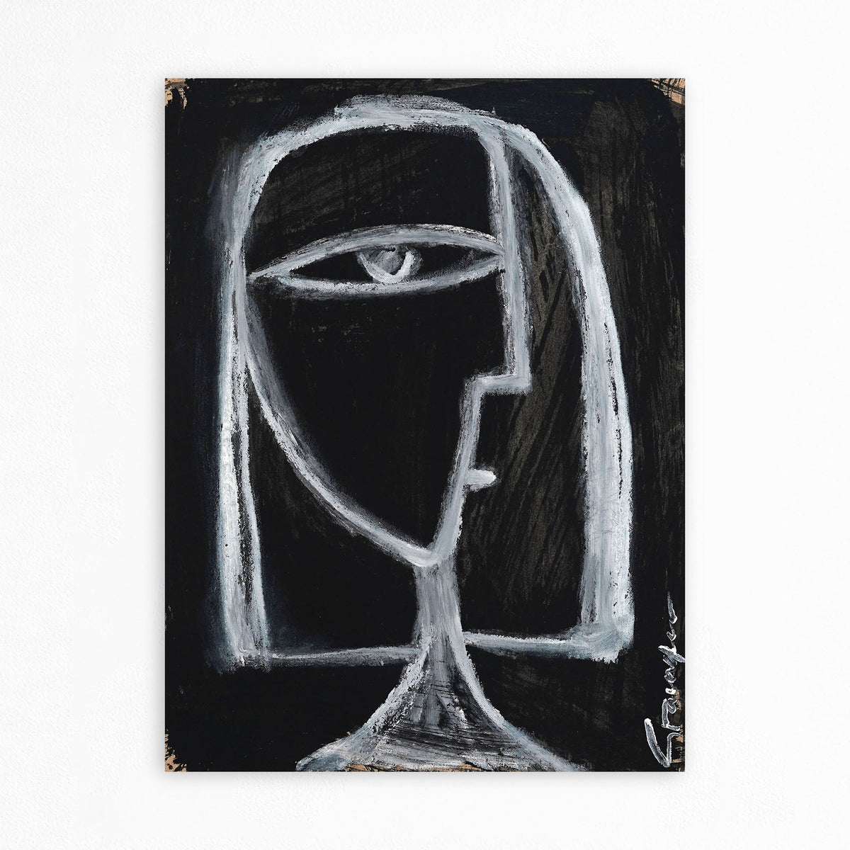 White Face On Black