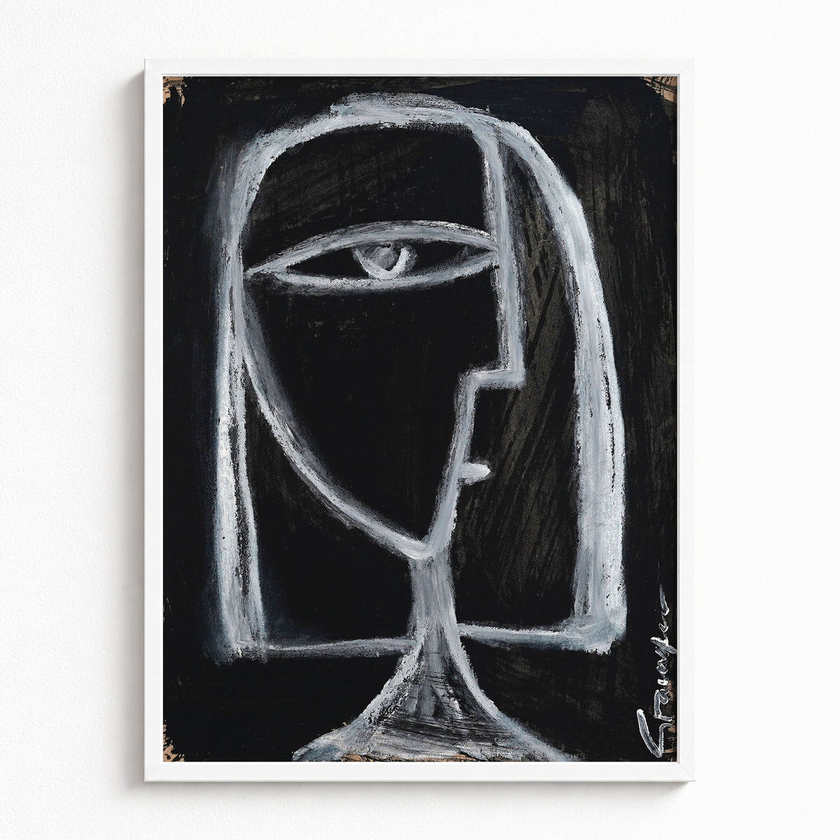 White Face On Black